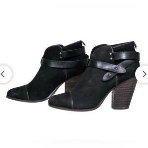 Black Suege Rag & Bone Harlow Booties size 39